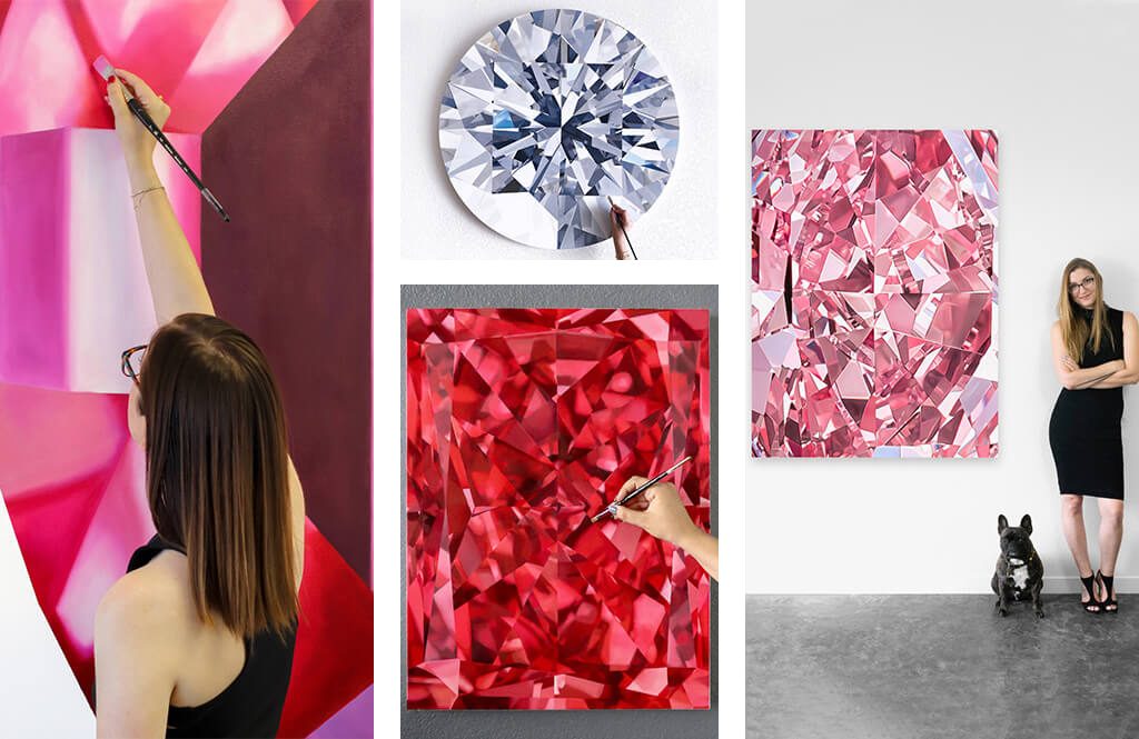 Angie crabtree, gem art, diamond artist