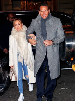 Jennifer Lopez with Alex Rodriguez