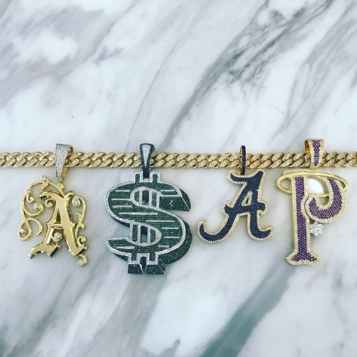 rapper chains Custom "A$AP" chain by Jason of Beverly Hills for A$AP Rocky