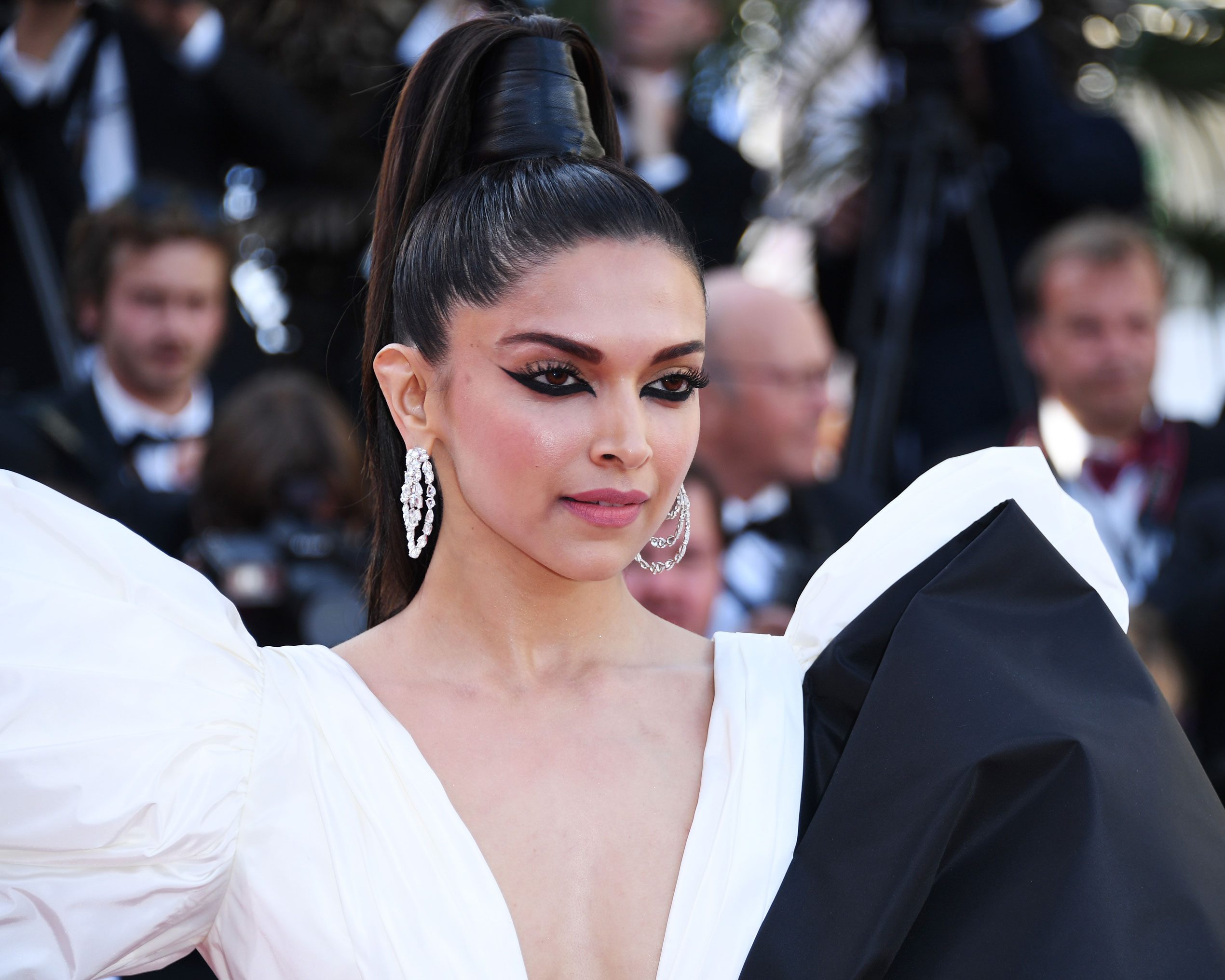 Deepika Padukone wearing diamond jewellery at Cannes