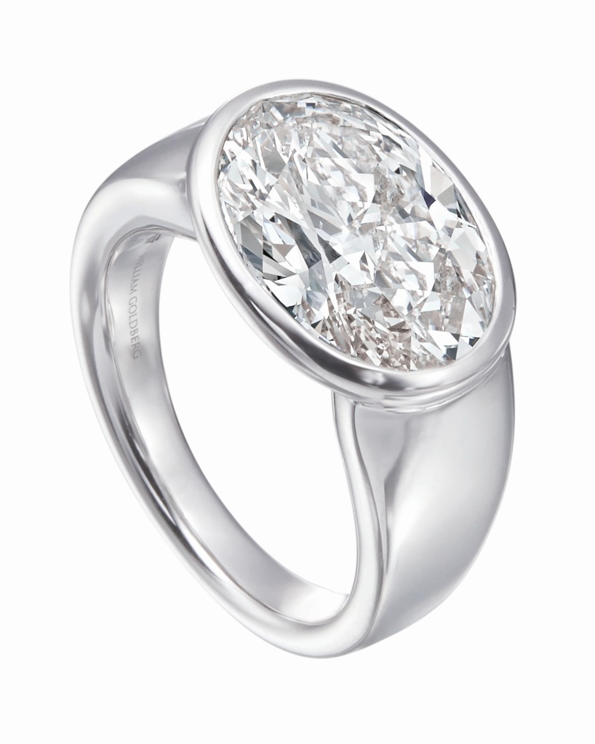 William Goldberg Oval Sideways East West Ring
