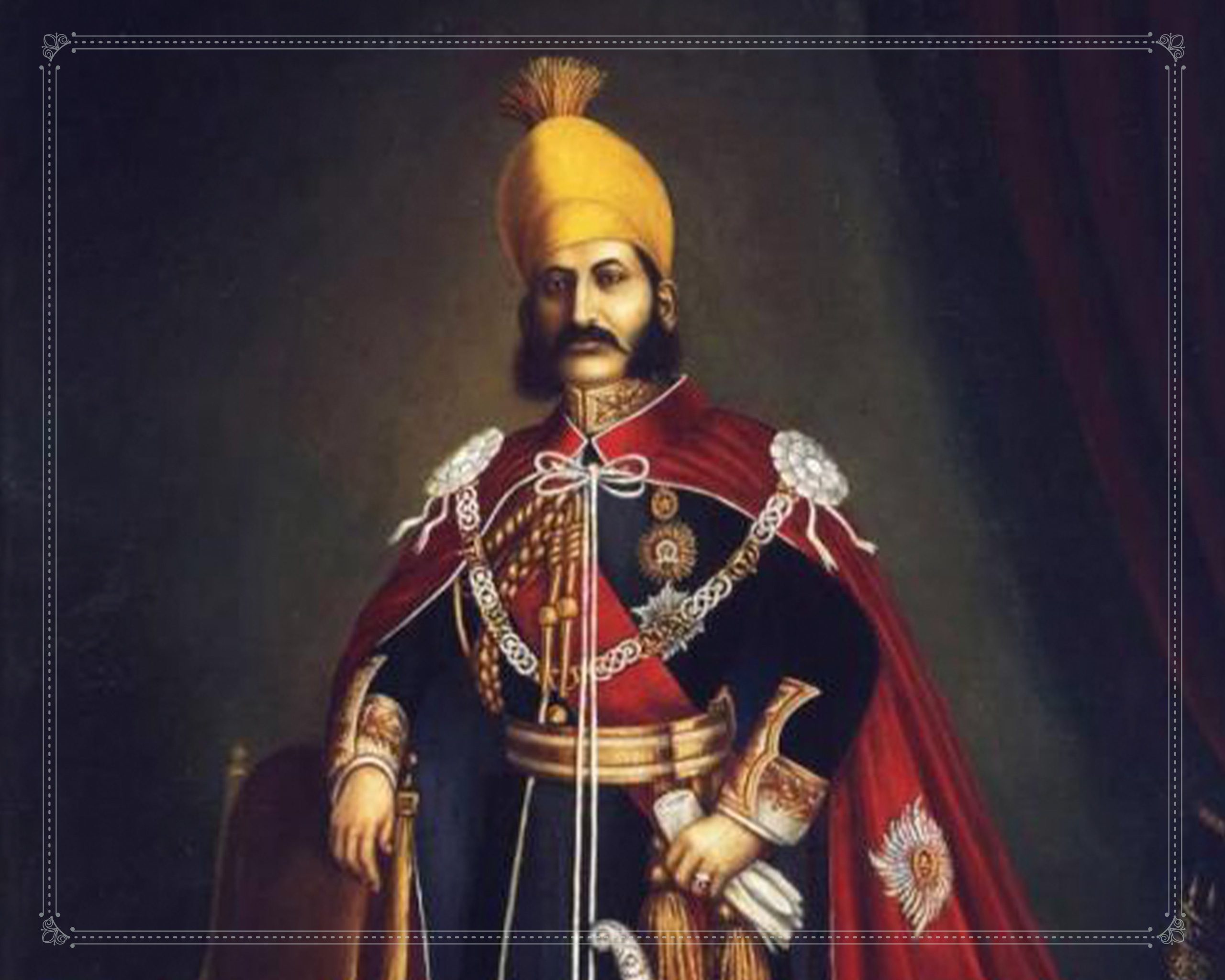 Sayyid Ahmed Amiruddin wearing diamond jewellery