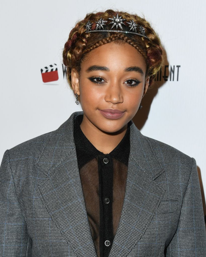 Diamond Tiaras: A star diamond tiara from Beladora worn by Amandla Stenberg at the 2019 Online Film Critics Society Award Ceremony