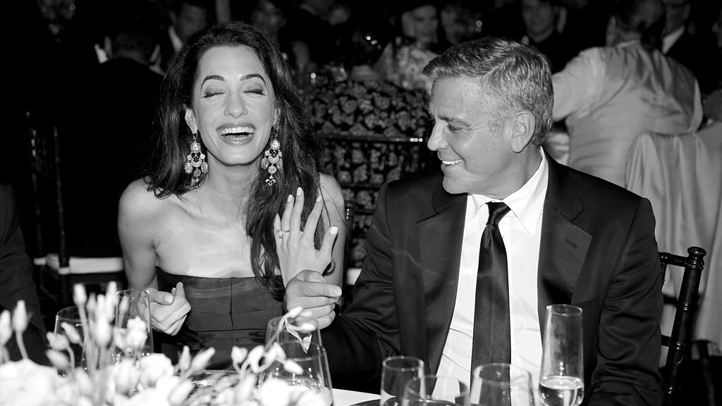 Emerald Cut diamond Engagement ring amal clooney George Clooney