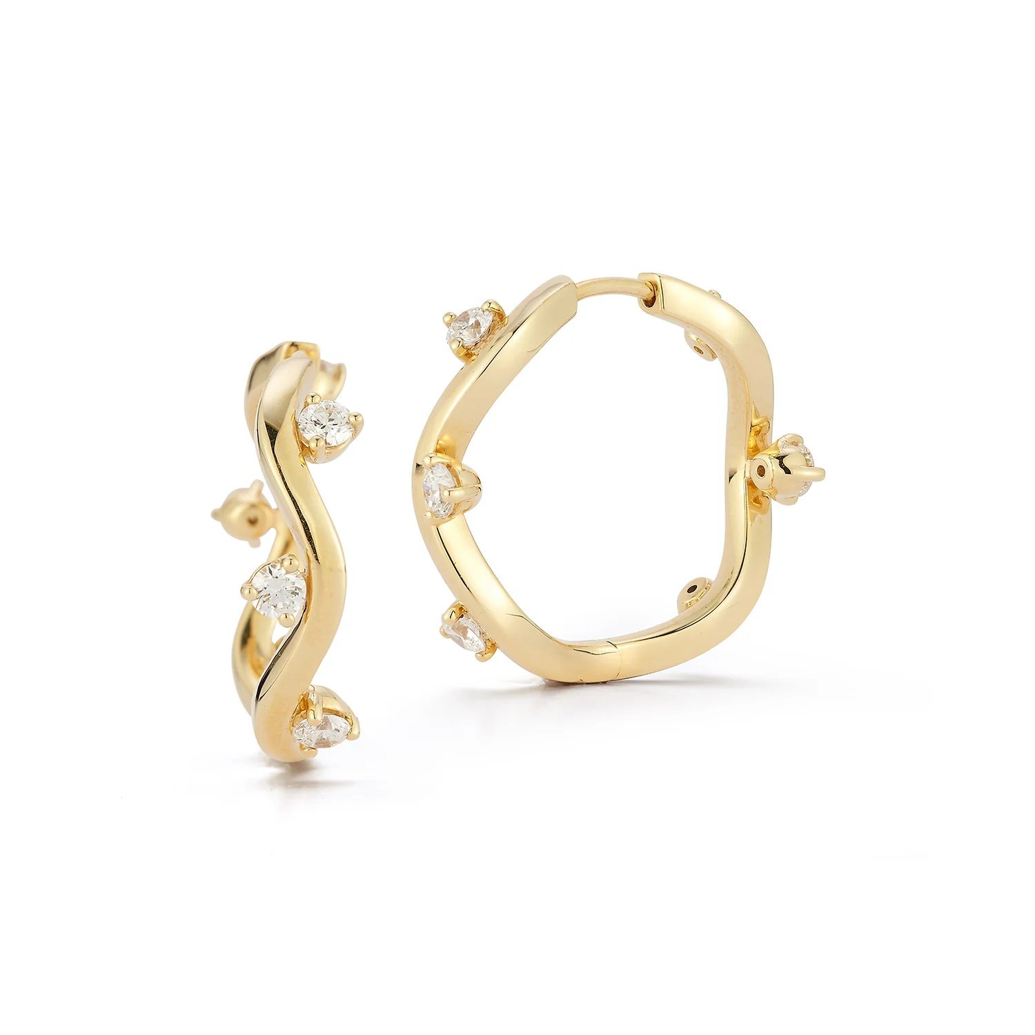 Renna Jewels Medium Constellation Hoops, $6,000, rennajewels.com