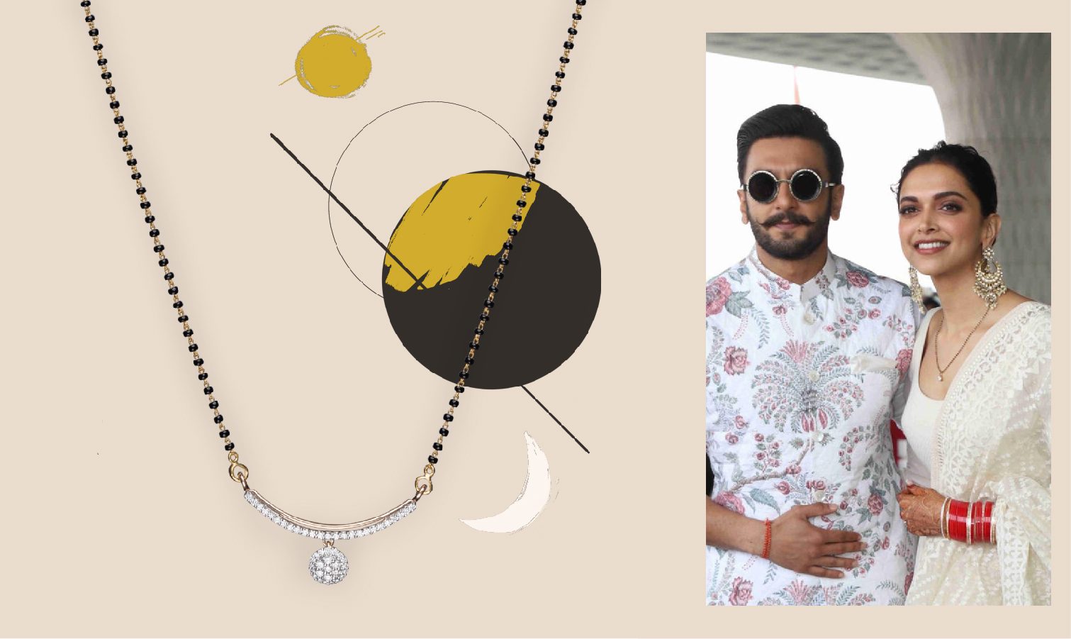 Deepika Padukone’s Statement Earrings and Mangalsutra