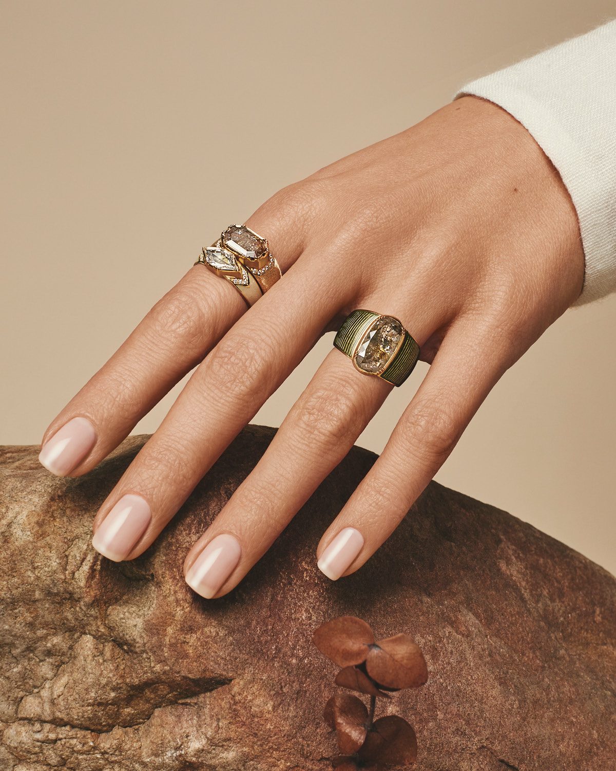 Rough Diamond Rings