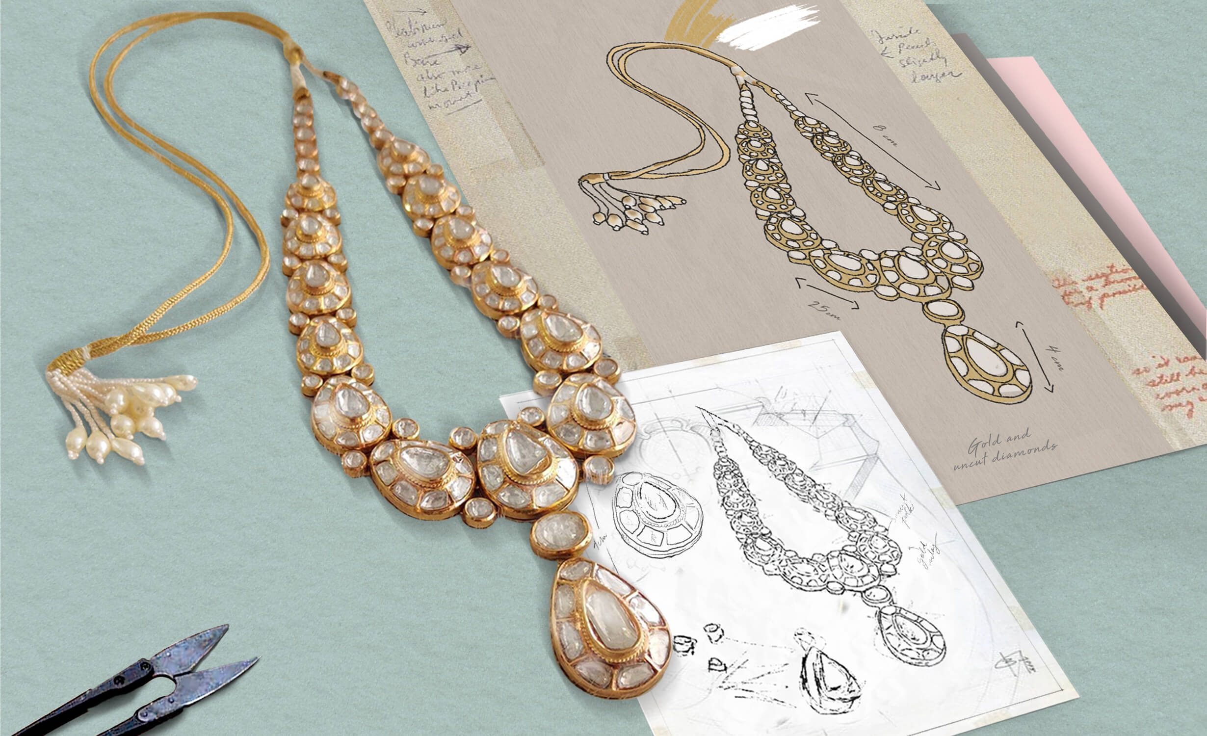 Polki Diamond Necklace