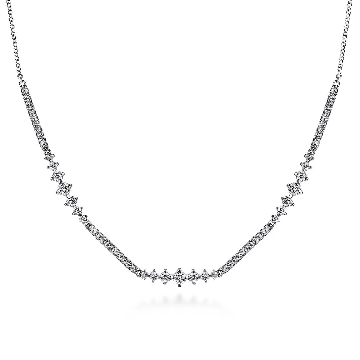 white gold diamond necklace