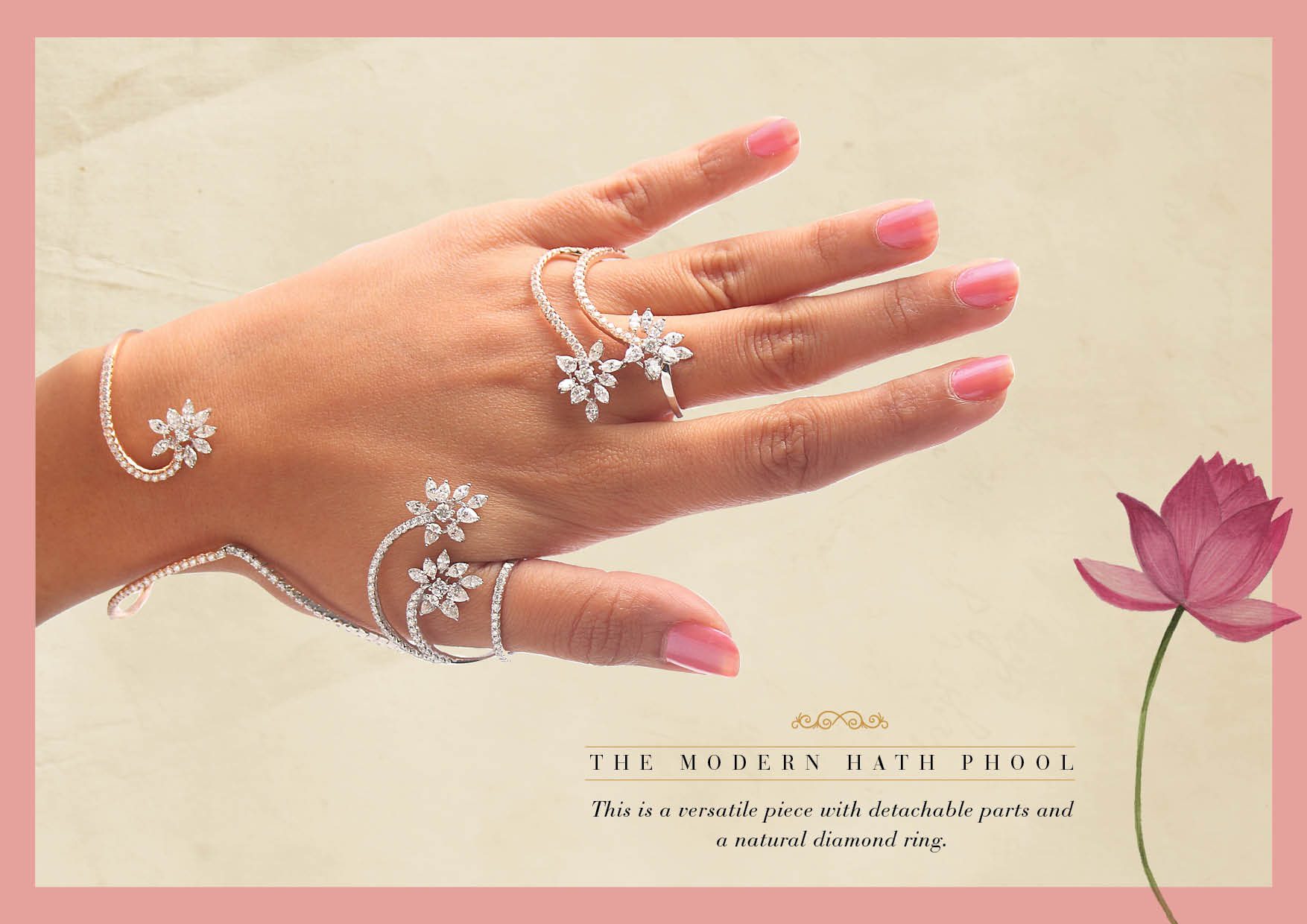 Florala all diamond hath phool design