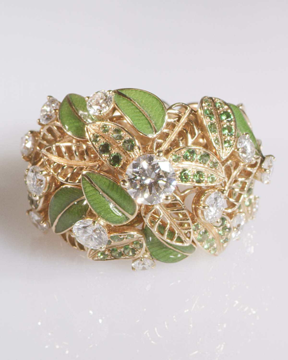 Isola Madre Foglio Ring: Pink Gold