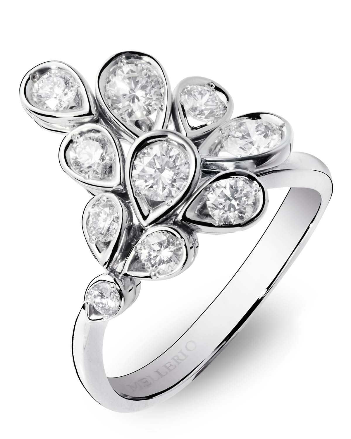 Indra Diamonds Ring: White Gold