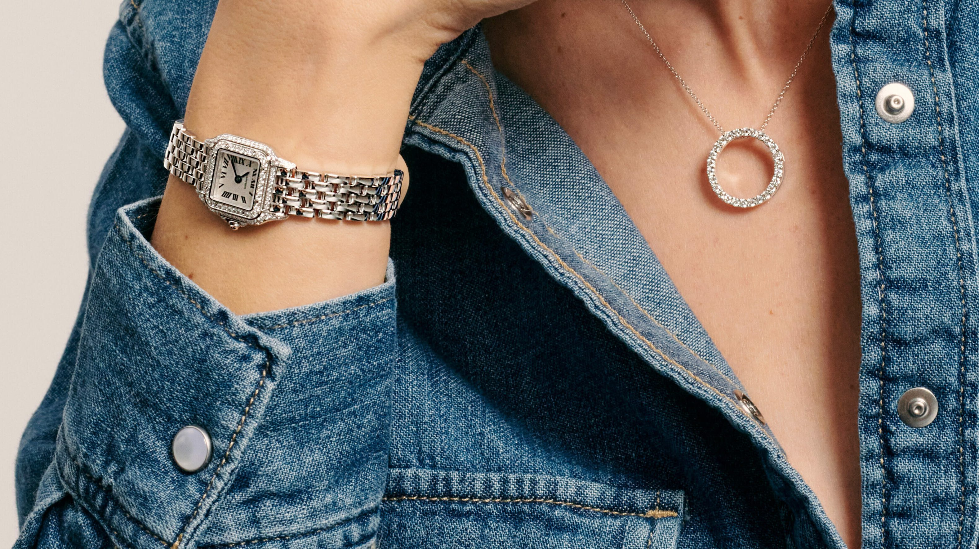 diamond pendant and diamond watch