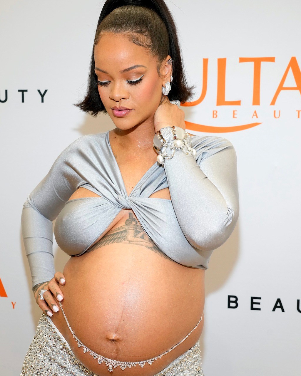 Rihanna Diamond Belly Chain Diamond Body Chain