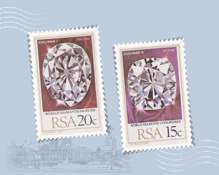 Famous Diamonds on world postage stamps.