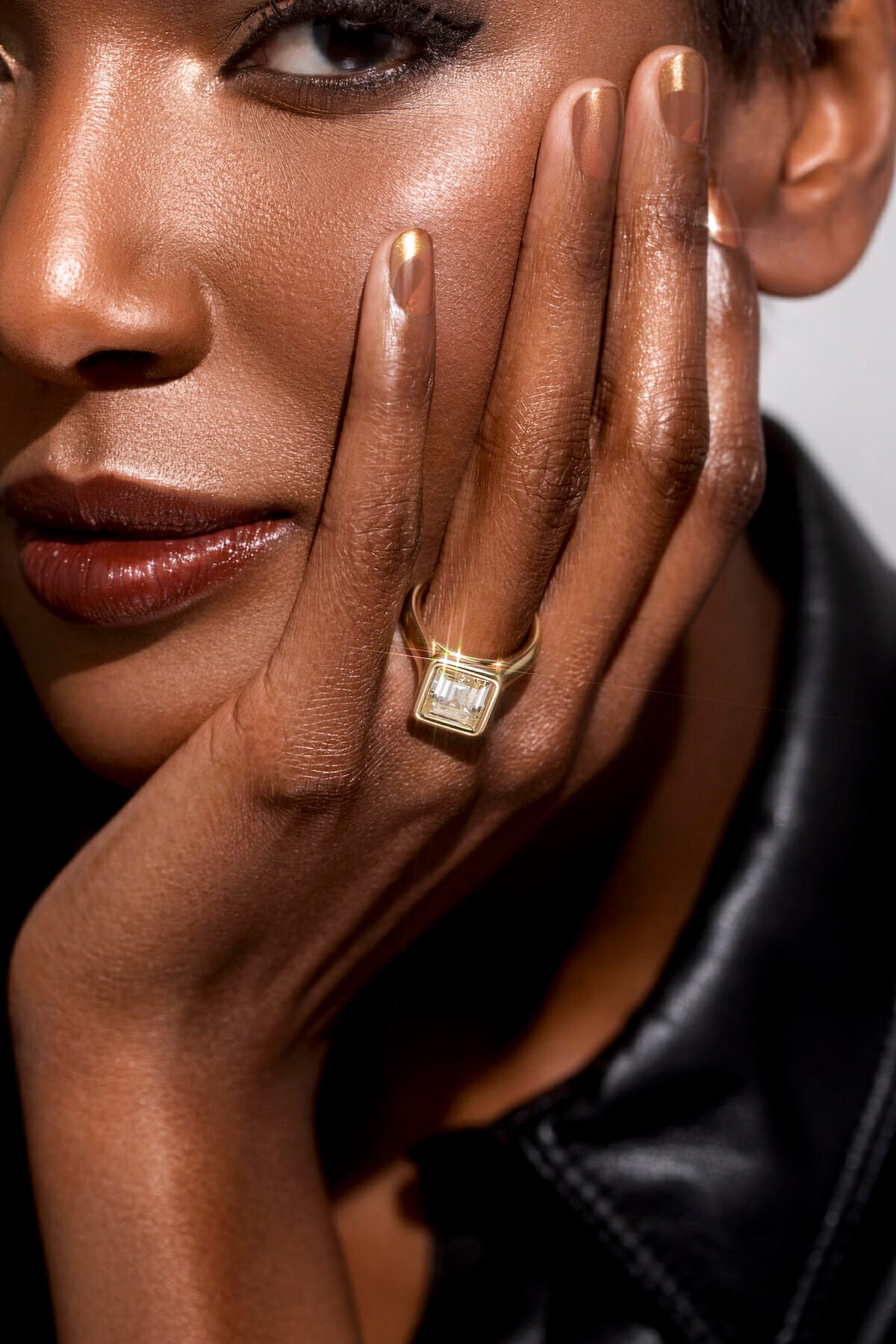 nail art diamond ring