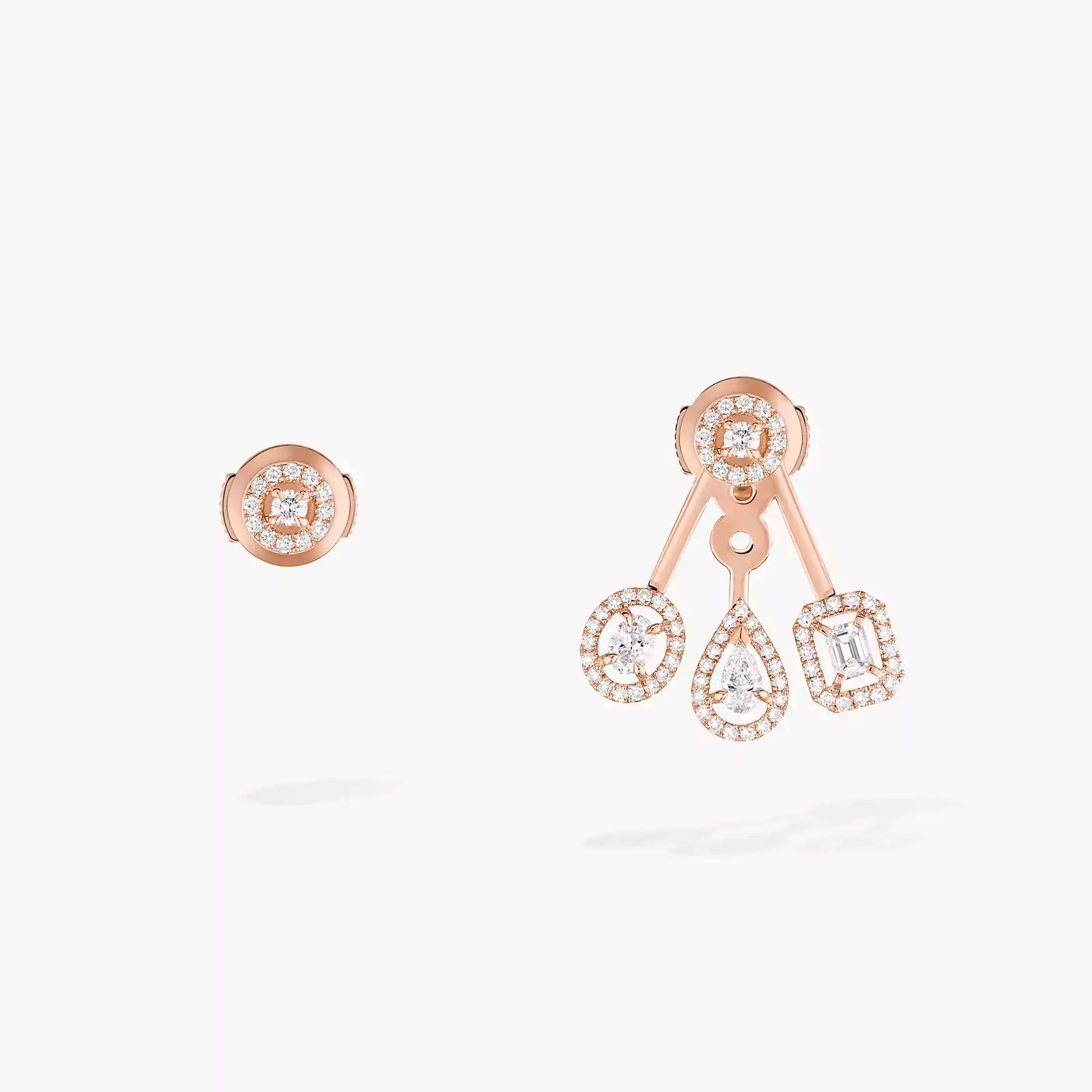 Messika mismatched earrings