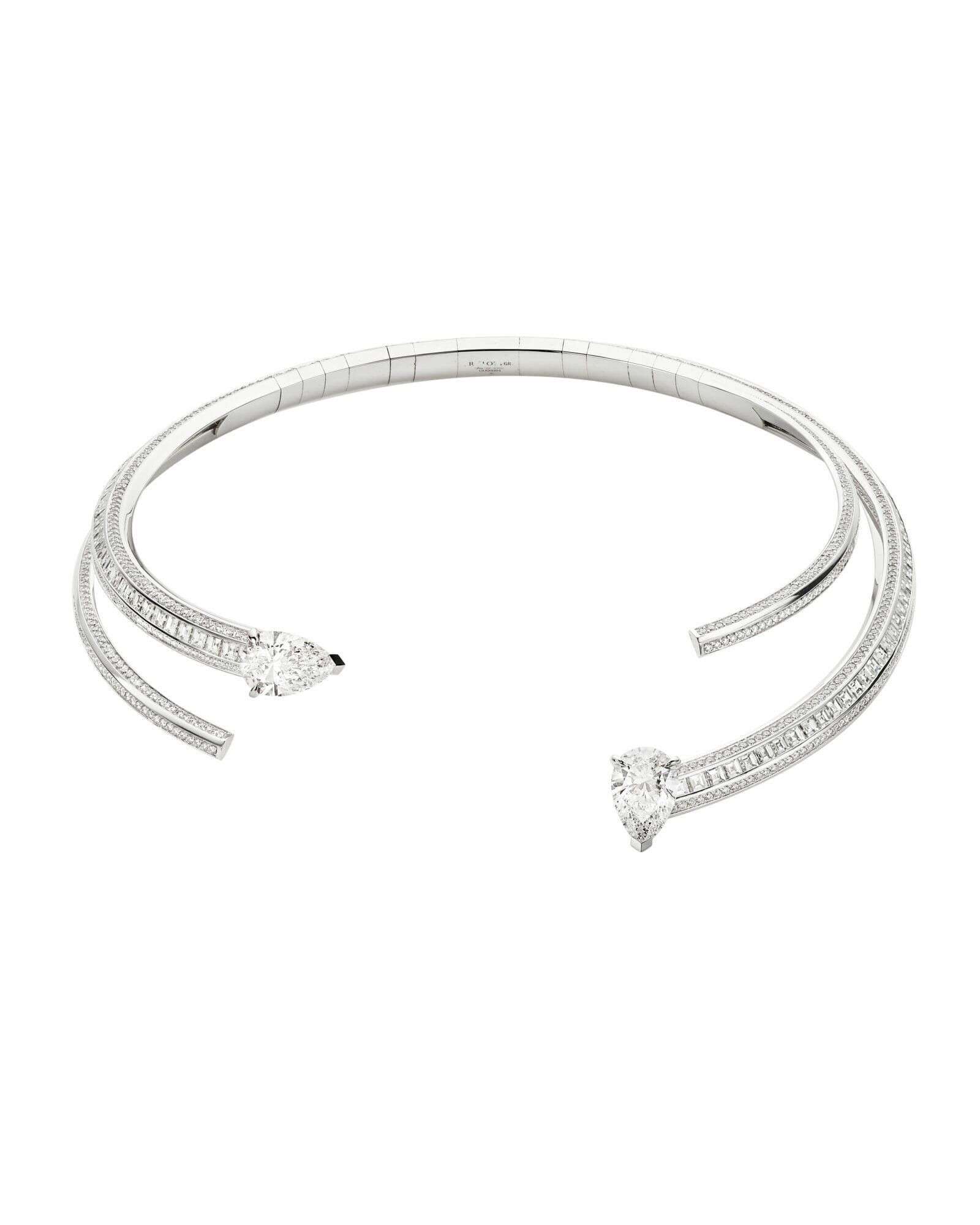 repossi mixed cut diamond necklace