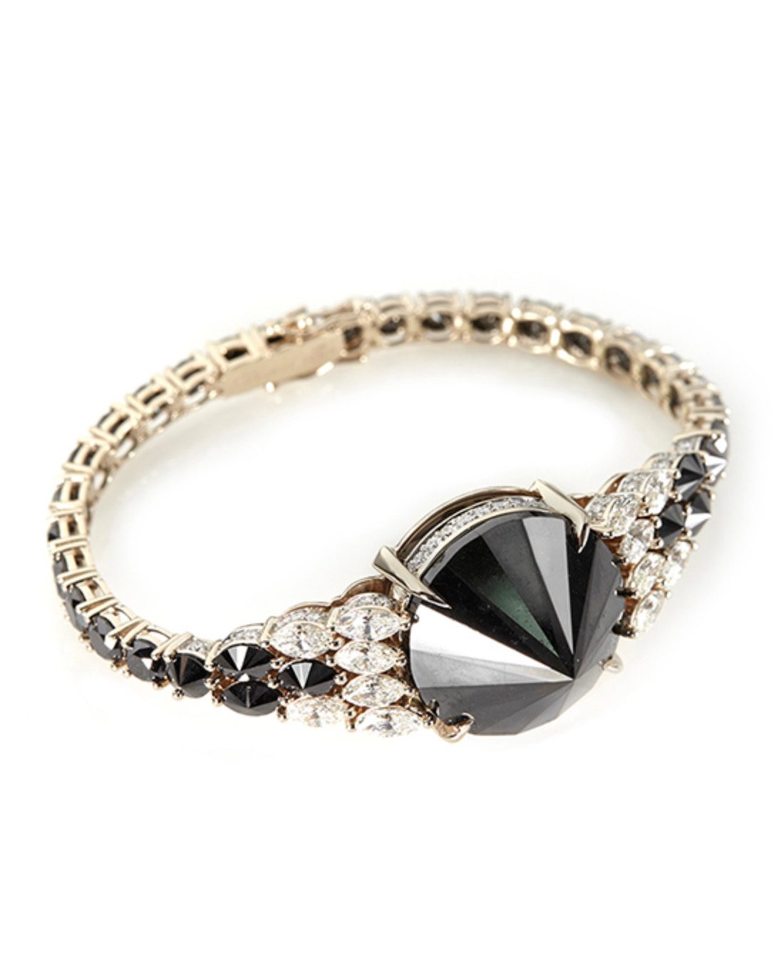 Black diamond engagement ring