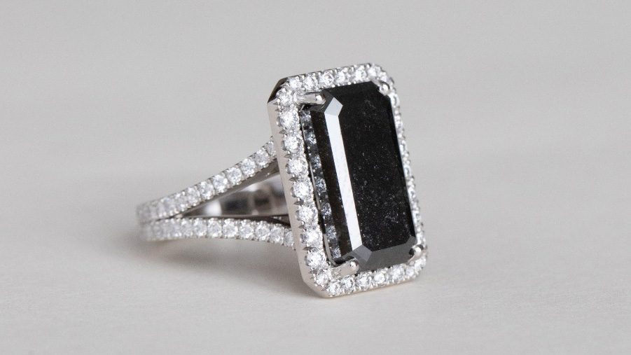 black diamonds: black diamond ring