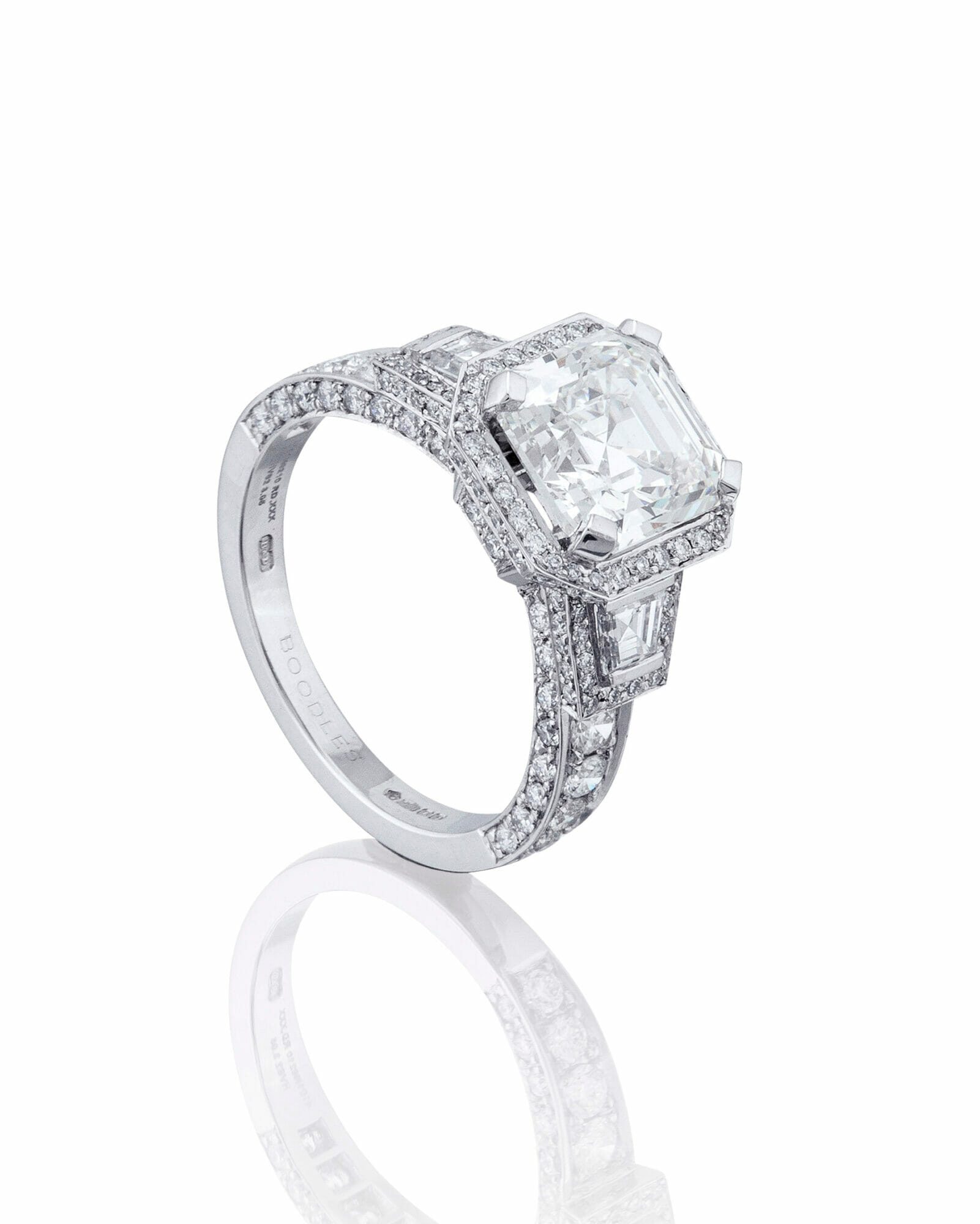 royal engagement rings diamonds wedding inspiration Asscher-cut