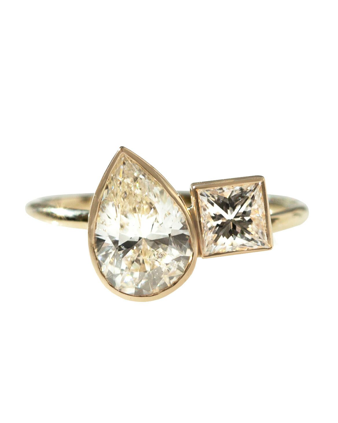 two stone diamond engagement ring wedding inspiration