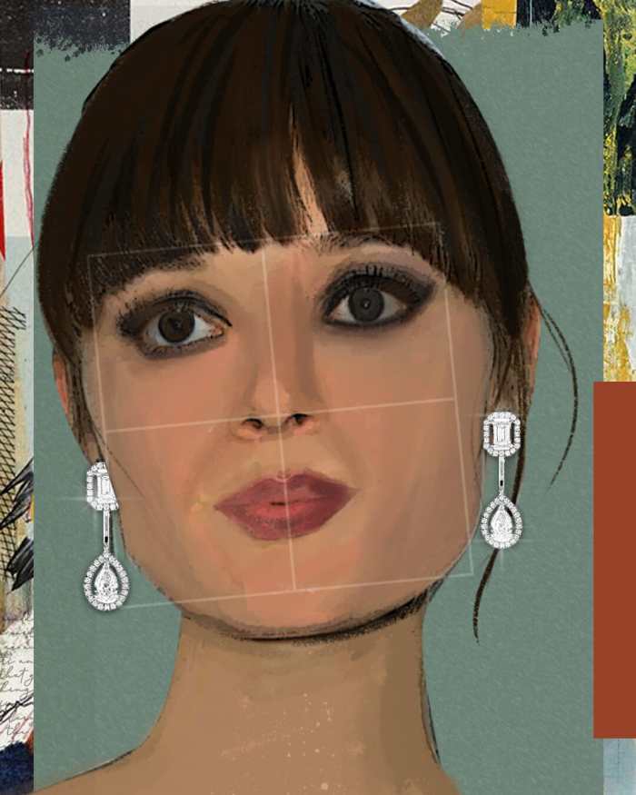 Slim Earrings for Square Face