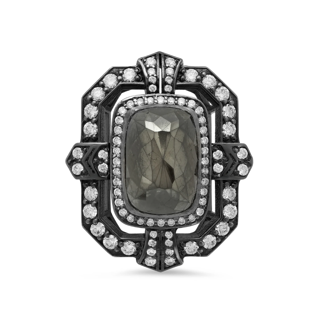 Black diamond ring