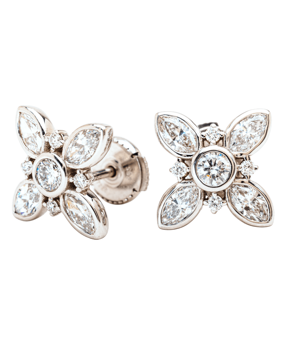 ana de armas british vogue made by malyia floral stud earring