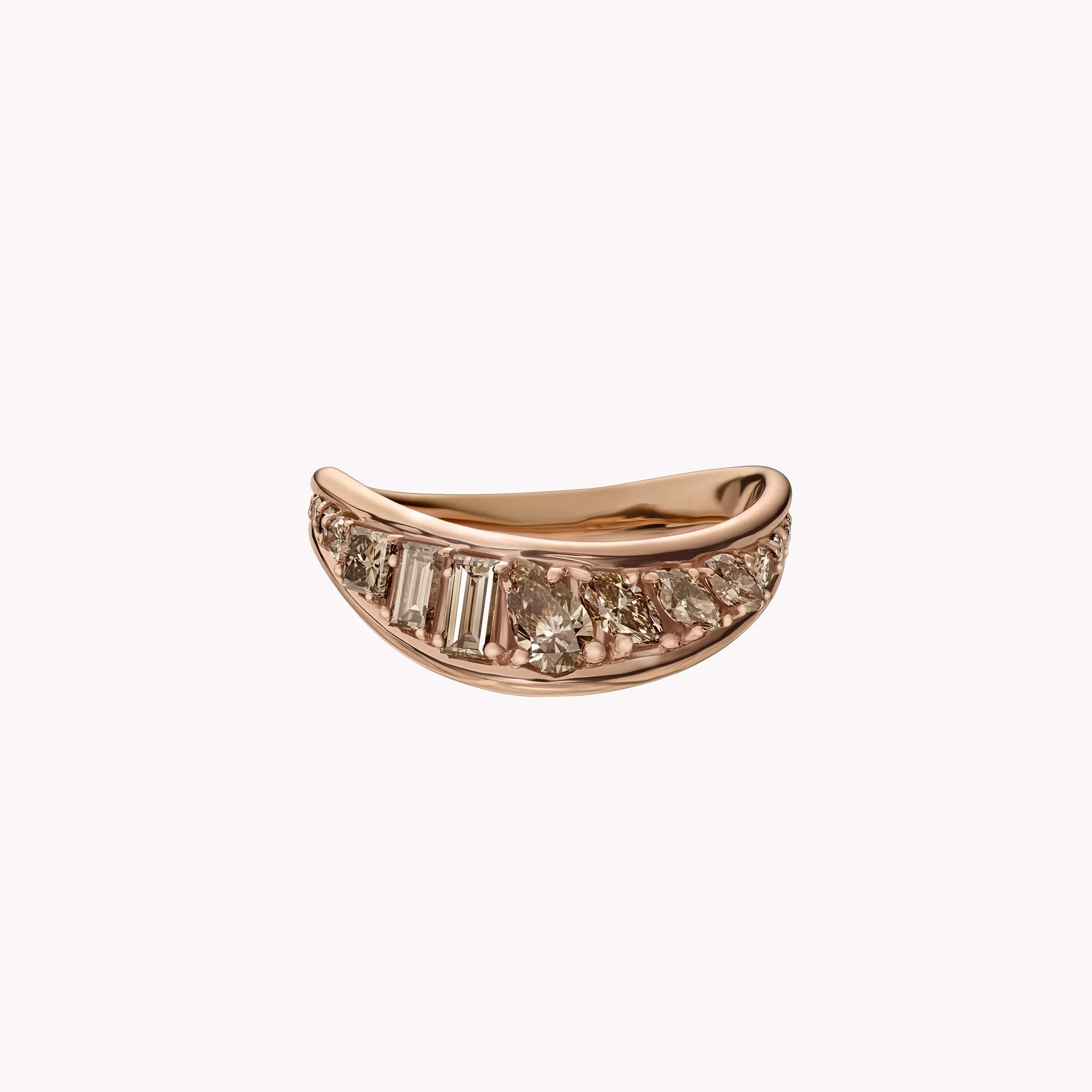 champange diamond ring