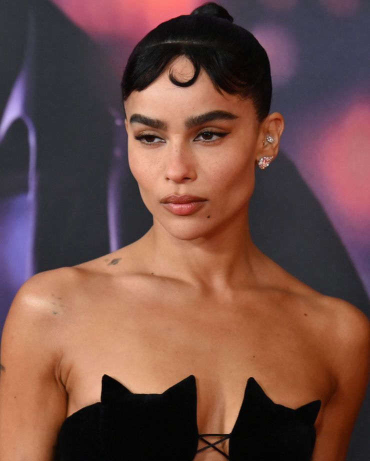 Zoë Kravitz arrives for "The Batman" world premiere