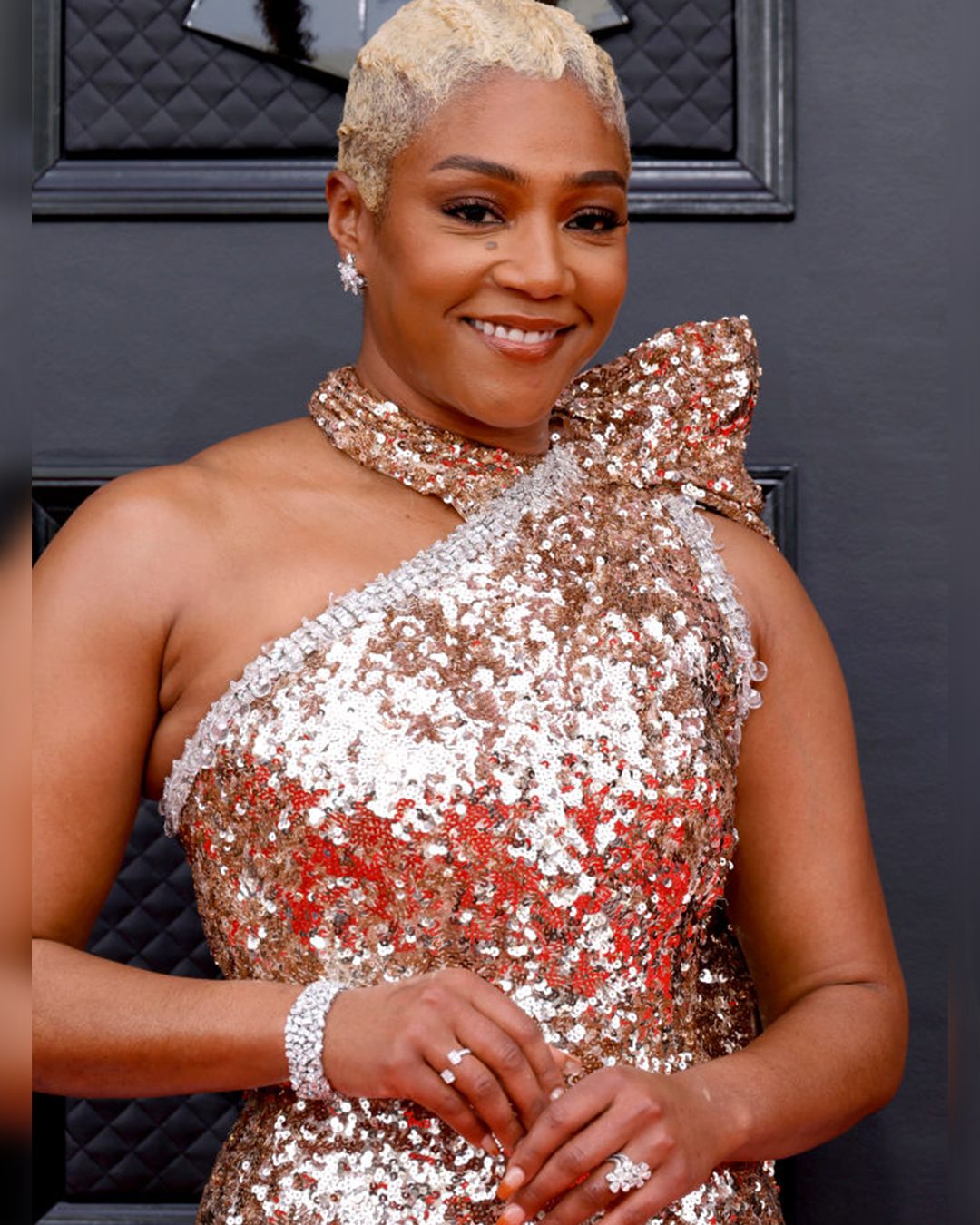 tiffany haddish grammys 2022 diamond jewelry