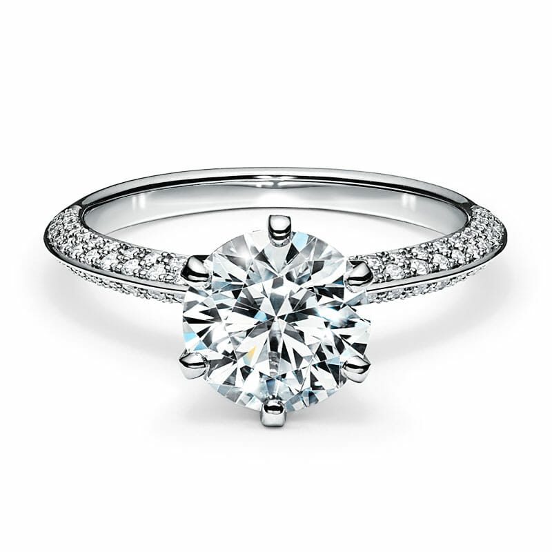 round diamond engagement ring
