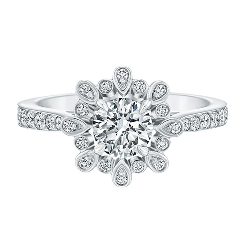 round diamond engagement ring