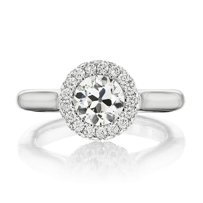 round diamond engagement ring
