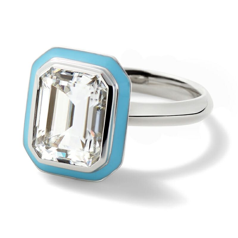 emerald cut diamond engagement rings