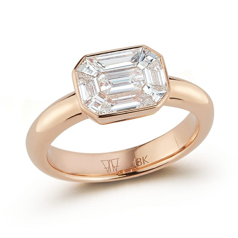 emerald cut diamond engagement rings