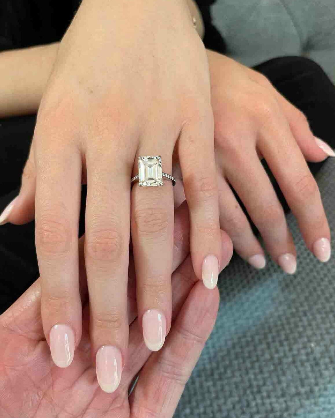 diamond shapes: emerald cut diamond engagement ring