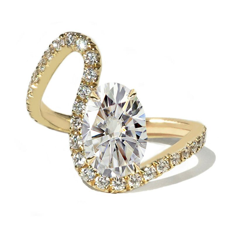 oval diamond engagement ring