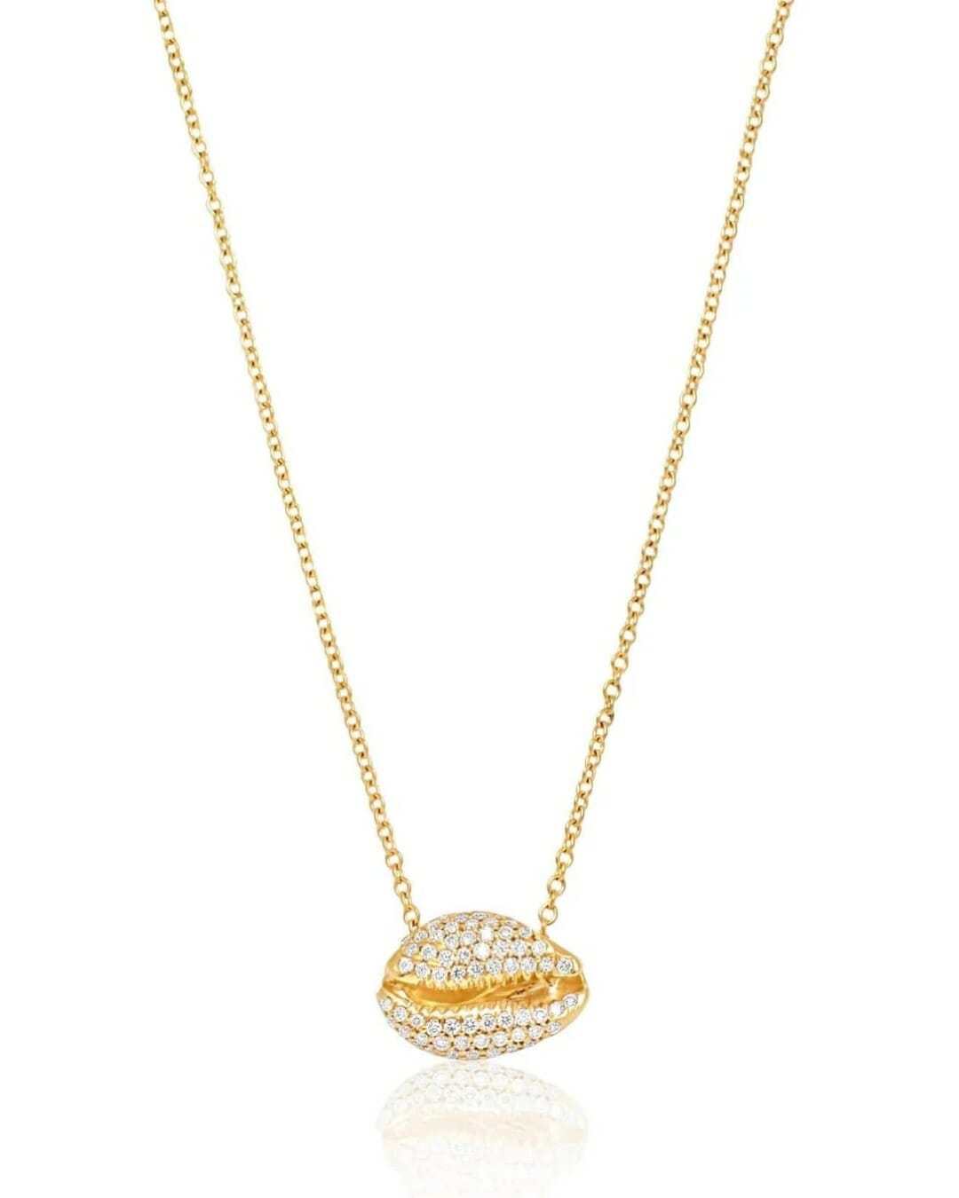 Almasika Le Cauri Edianmanté Pavé Diamond Necklace, $2,990, alamasika.com
