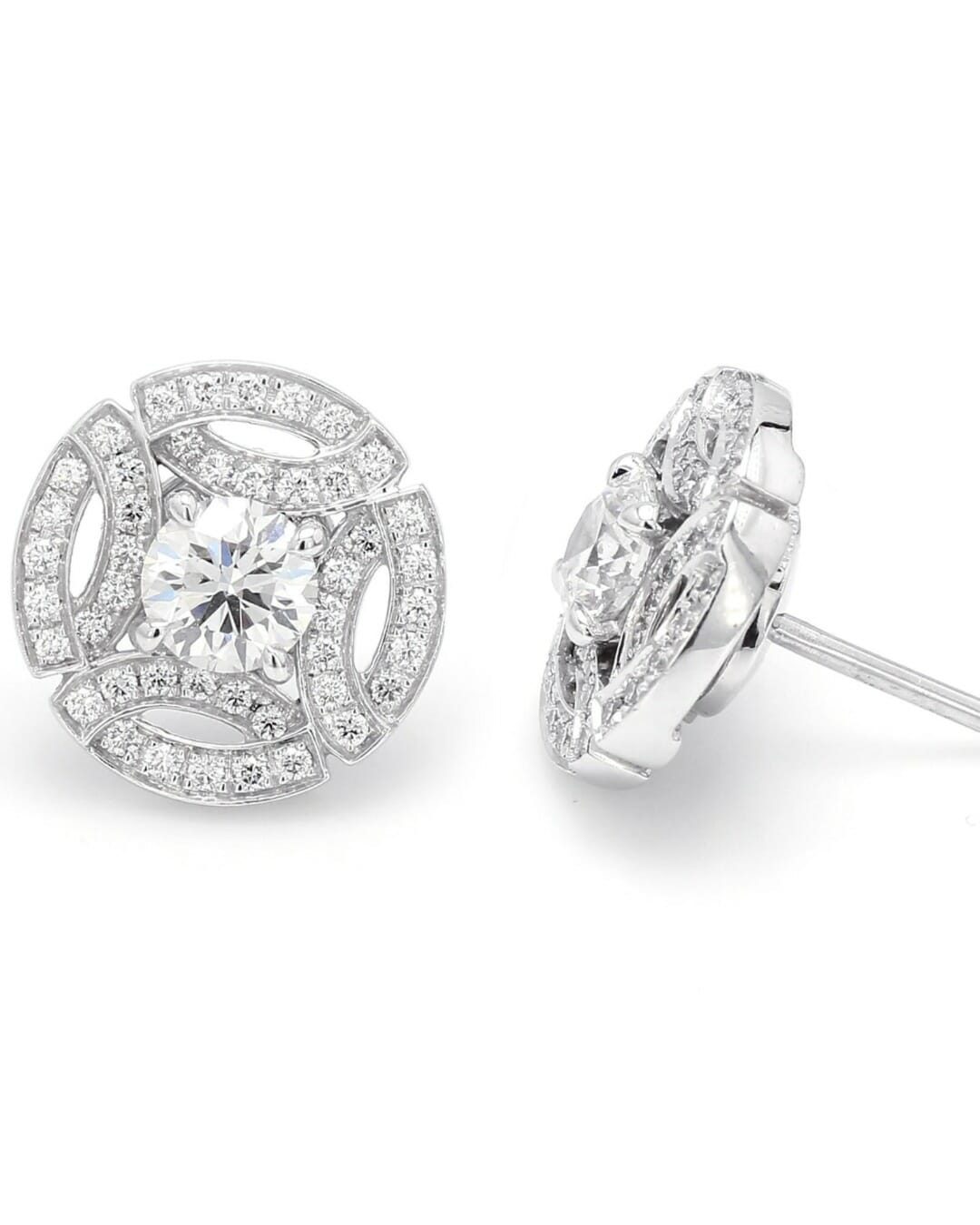 diamond stud earrings
