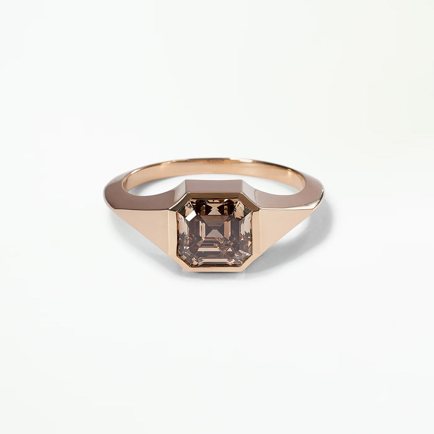 brown diamond ring
