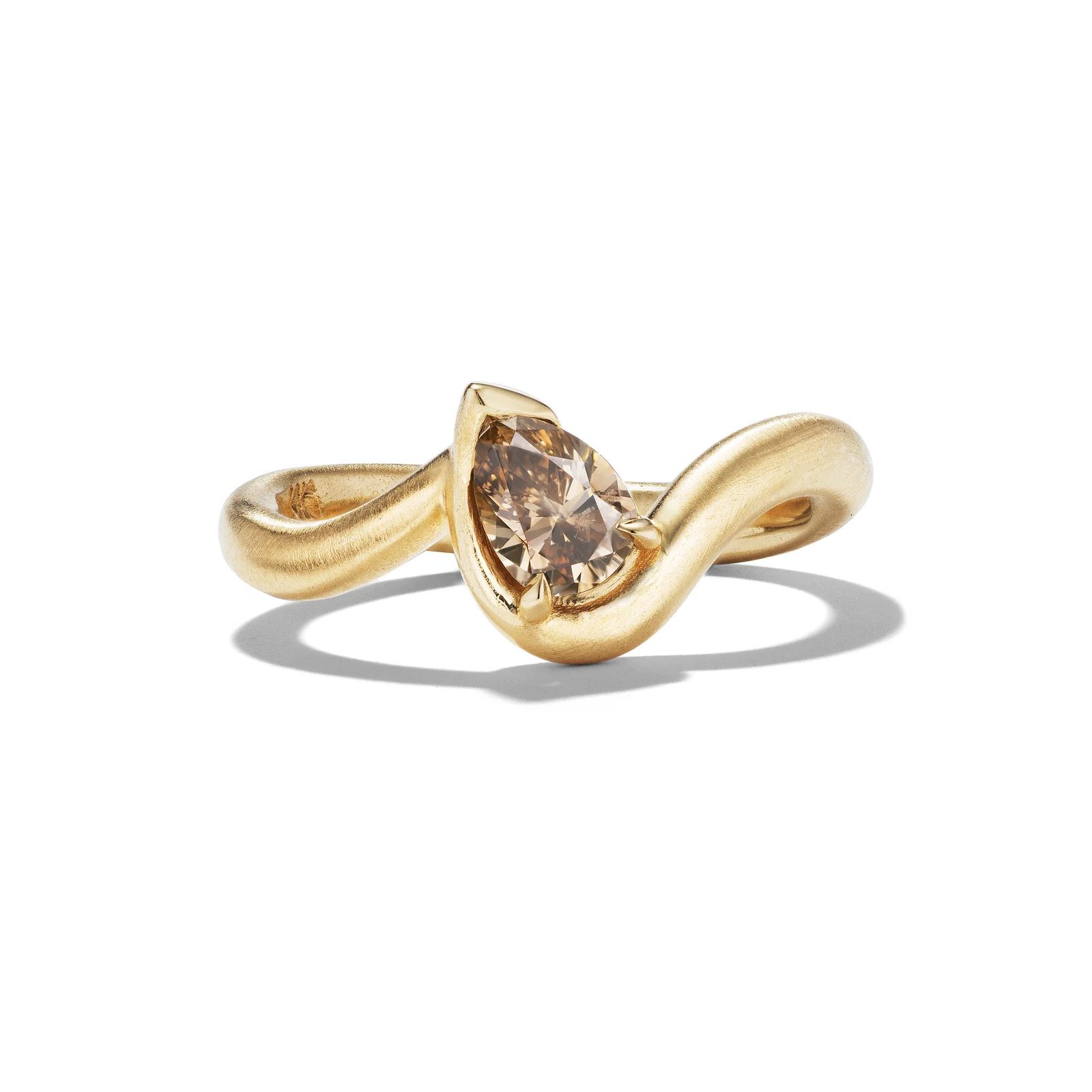 brown diamond ring
