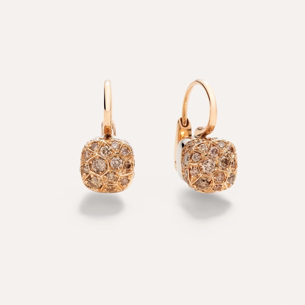 brown diamond earrings