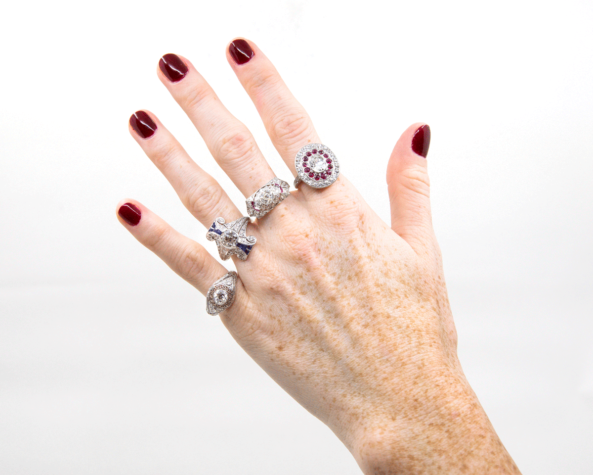 vintage diamond engagement rings