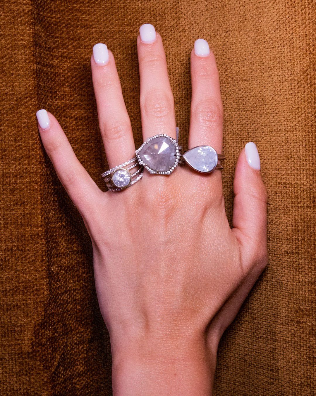 fancy white diamonds Sylva & Cie Jewelry