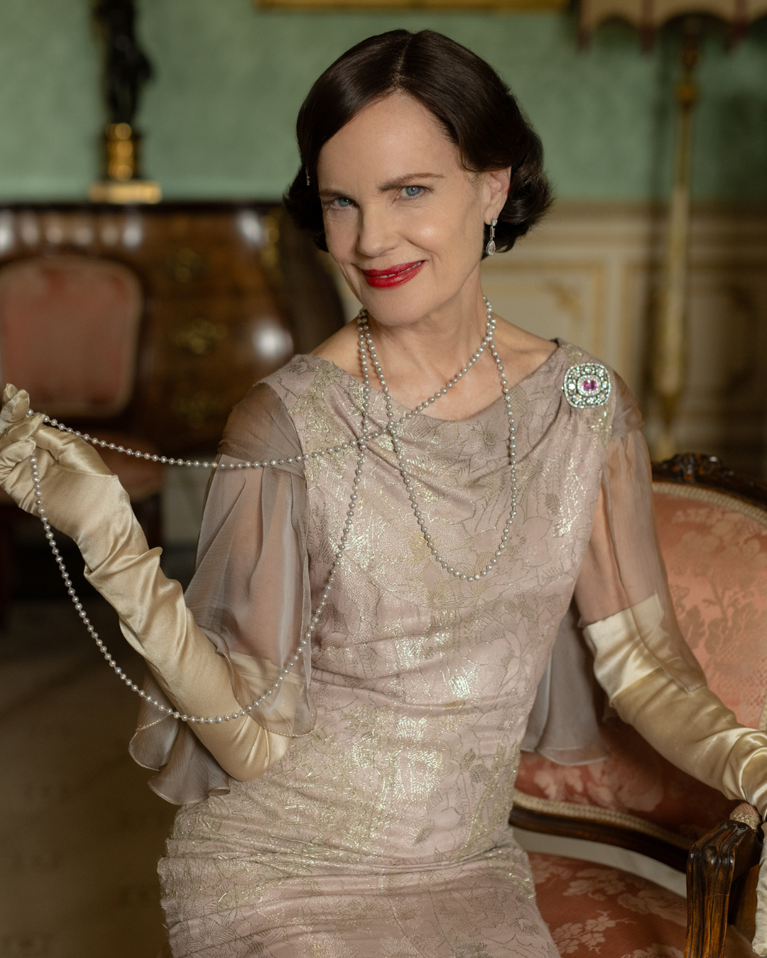 Laura Carmichael stars as Lady Edith in DOWNTON ABBEY: The Grand Finale, a Focus Features release.