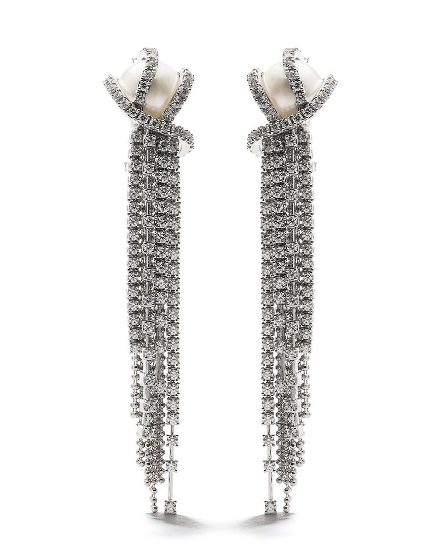 tasaki diamond pearl earring