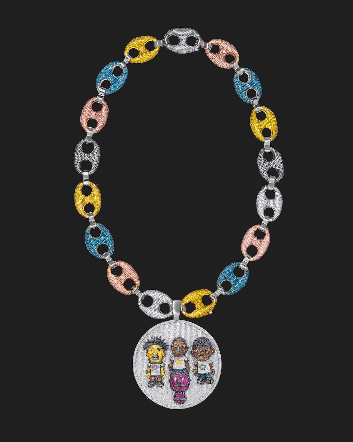 Pharrell Williams' N.E.R.D Pendant Chain (Courtesy of Jacob & Co.) Joopiter Auction