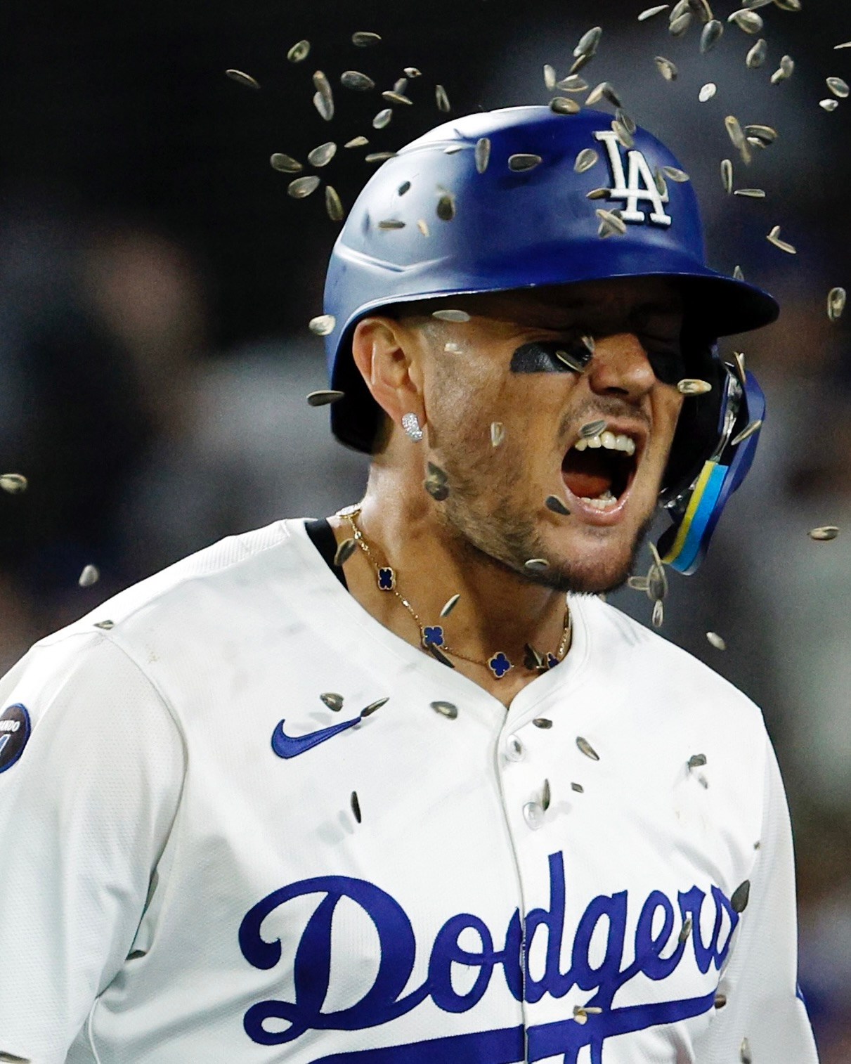 Miguel Rojas is Leading the Van Cleef & Arpels Alhambras Baseball Necklace Trend